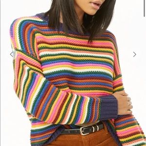 Multicolored striped sweater